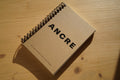 Bloc-notes - A6- 100g - spirale - Ancre - fond bois
