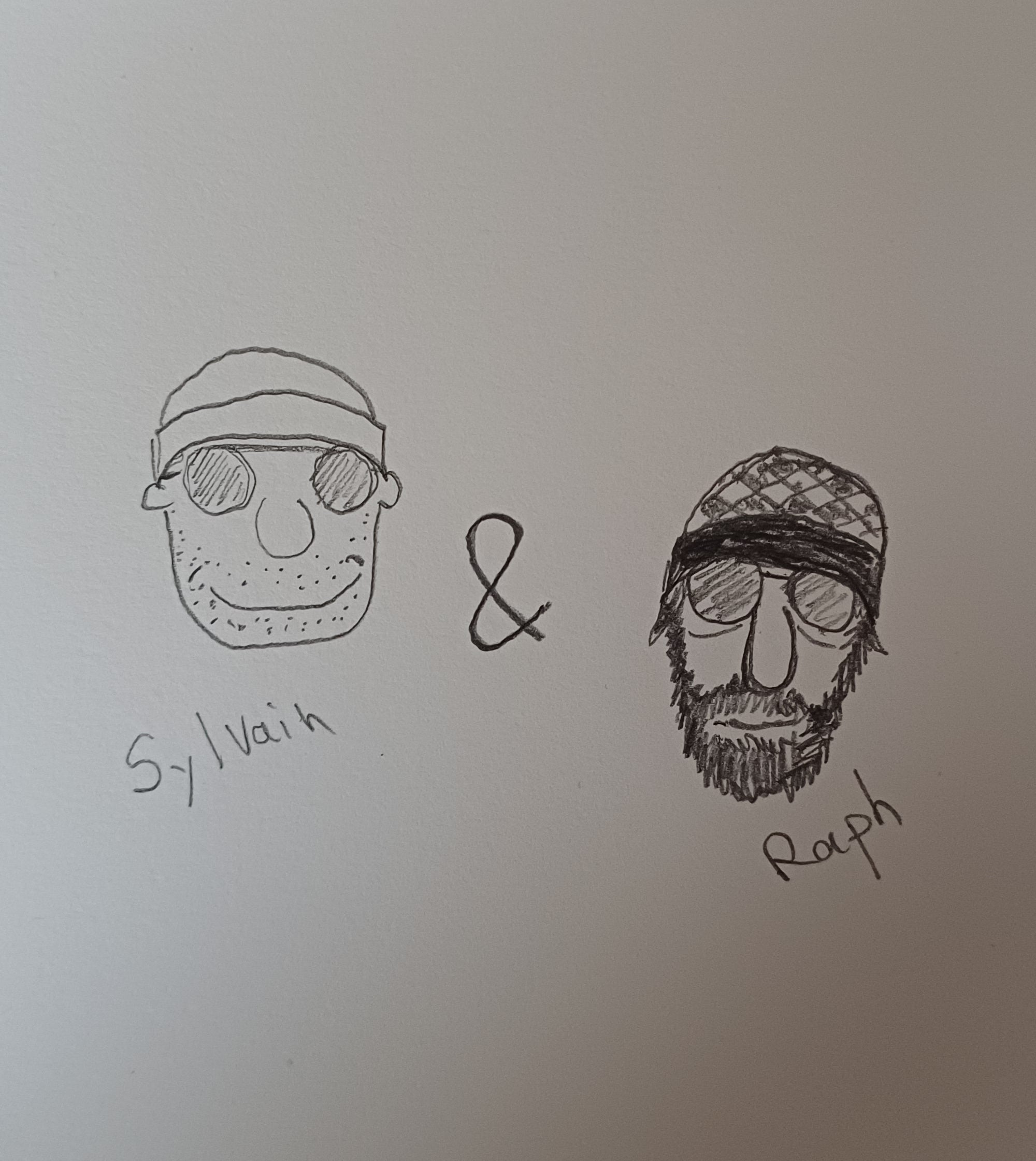 Croquis de Raph et Sylvain